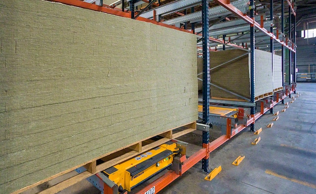 Rockwool Peninsular stores its over-sized product with Pallet Shuttle system Rockwool Peninsular stores its over-sized product with Pallet Shuttle system