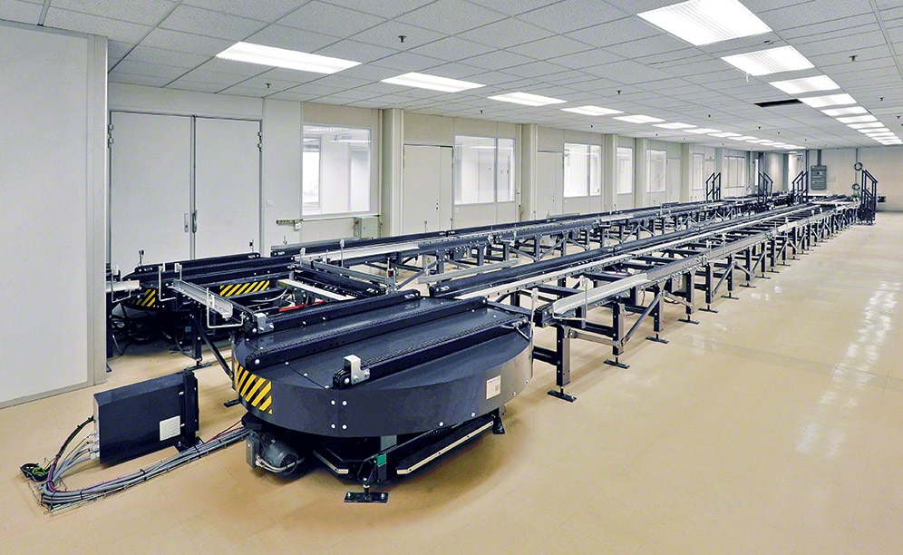 The conveyor are run by the Galileo control software The conveyor are run by the Galileo control software