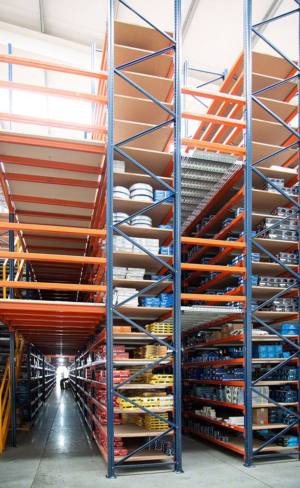 Racks prepared to store spare car parts for Grupo Morsa Racks prepared to store spare car parts for Grupo Morsa