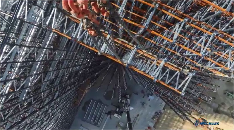 Construction of the tallest cold-storage warehouse in Europe - Timelapse Construction of the tallest cold-storage warehouse in Europe - Timelapse