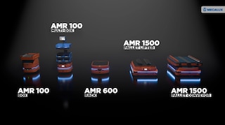 Range of autonomous mobile robots by Mecalux
