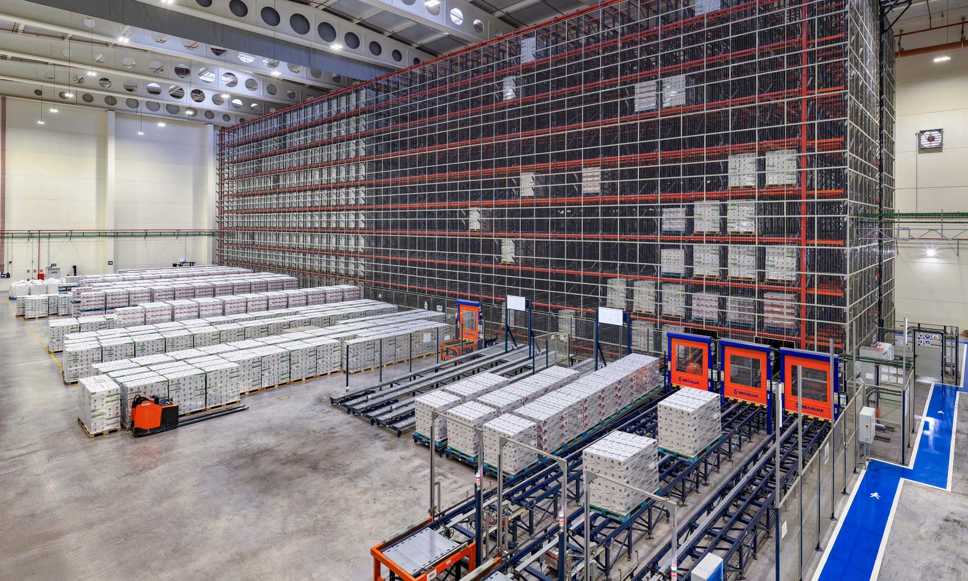 Automated Pallet Shuttle at Herba Ricemills (Ebro Foods) warehouse