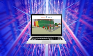 A 3D replication of the warehouse is one of the examples of digital twins applied to logistics