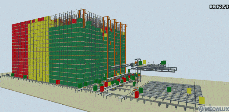 Mecalux employs Easy M to simulate complex warehouses with Easy WMS management software