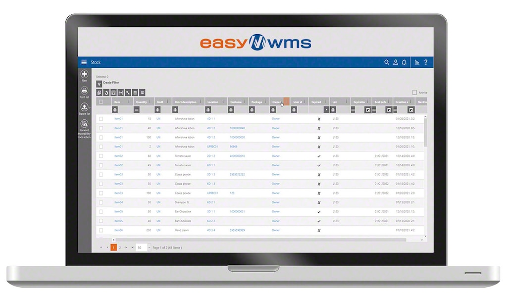 A WMS such as Easy WMS facilitates product storage and minimizes costs associated with overstock