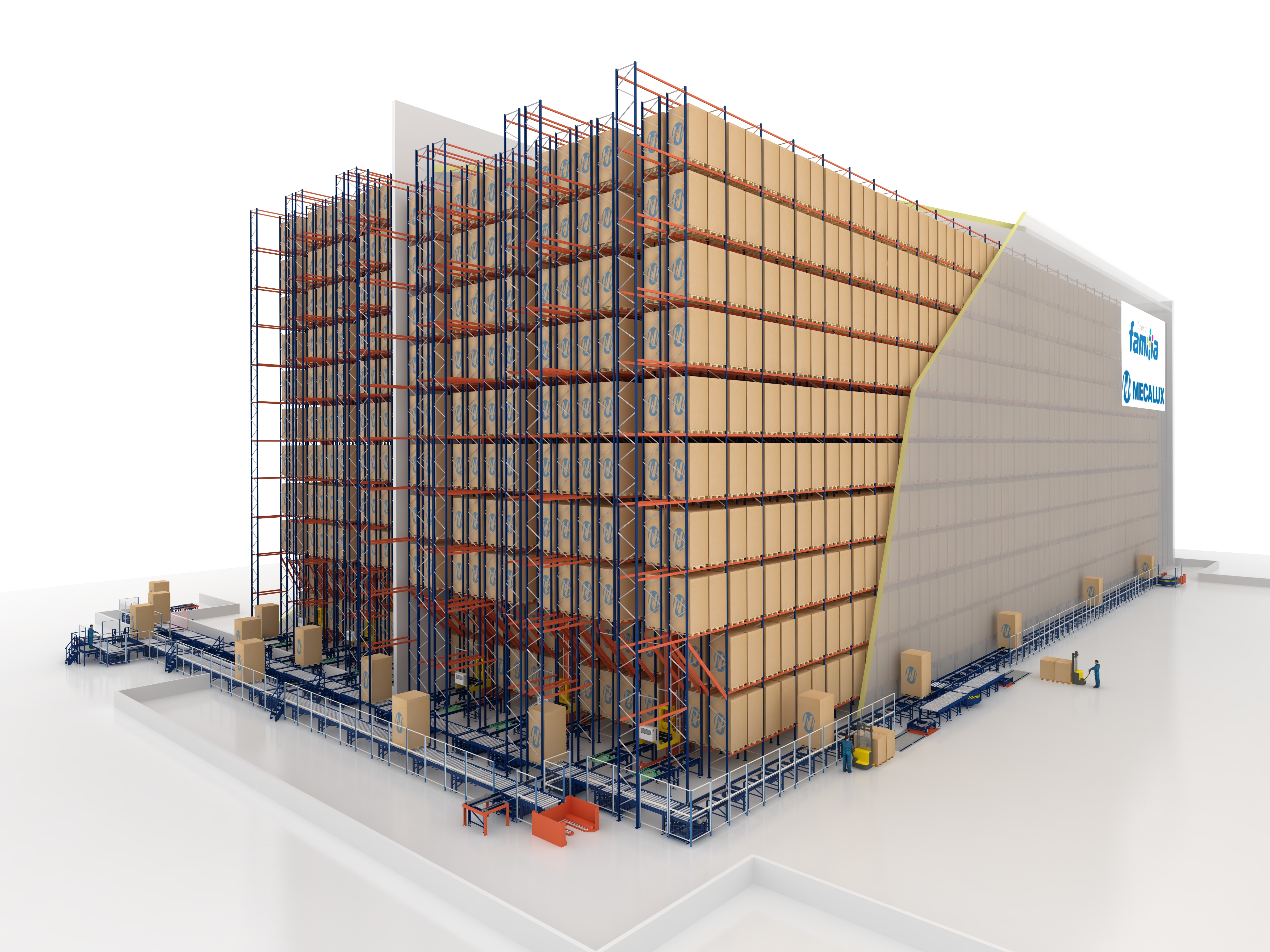 The Grupo Familia warehouse has a capacity to accommodate 19,000 pallets