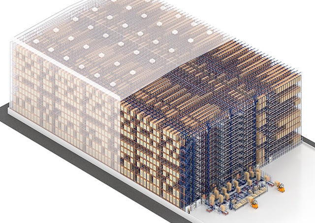 The 3D Pallet Shuttle optimises space and expands capacity