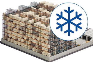 The 3D Automated Pallet Shuttle reduces energy costs in cold-storage and freezer warehouses