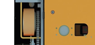 The 3D shuttle incorporates 4 aisle running wheels