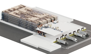The 3D Automated Pallet Shuttle is the ideal solution for large-scale storage