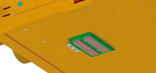 The connectors are used to charge the shuttle automatically