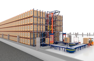 Automated Pallet Shuttle systems are also suitable for low-bay storage systems