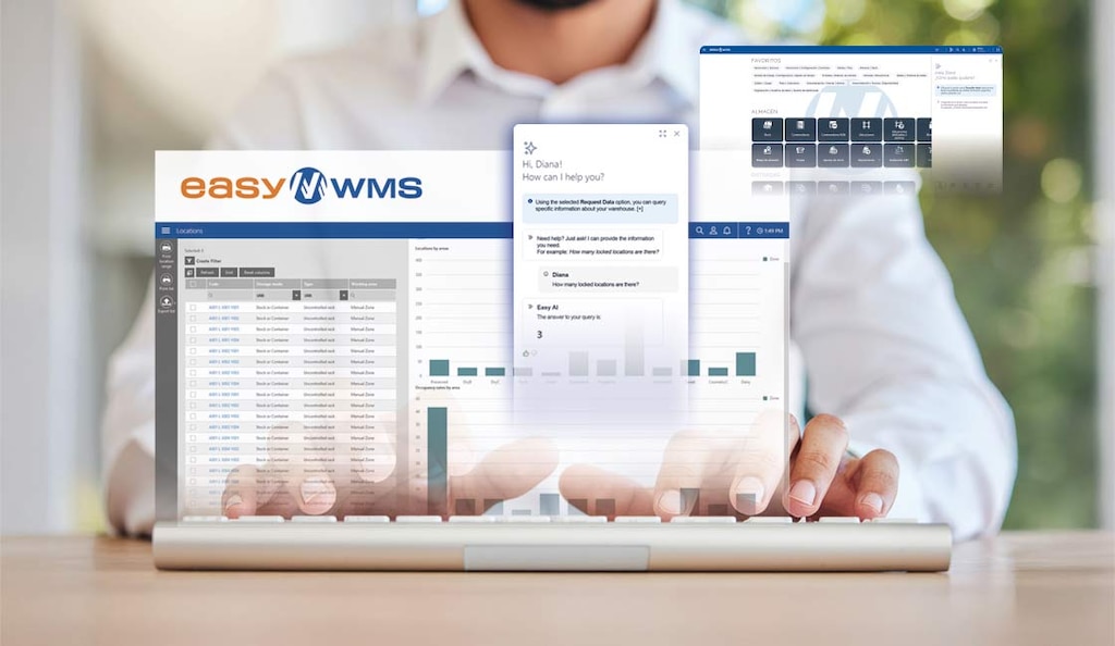 The Easy WMS warehouse management system utilises generative AI