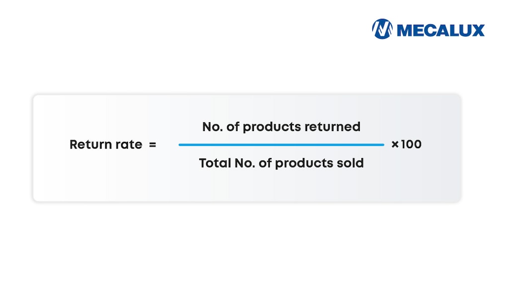 The return rate is an indicator of customer satisfaction, product quality and operational efficiency