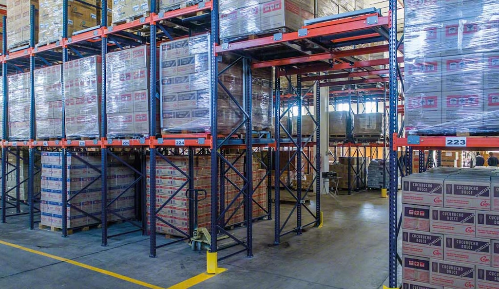 Push-back and drive-in racking are ideal for LIFO storage