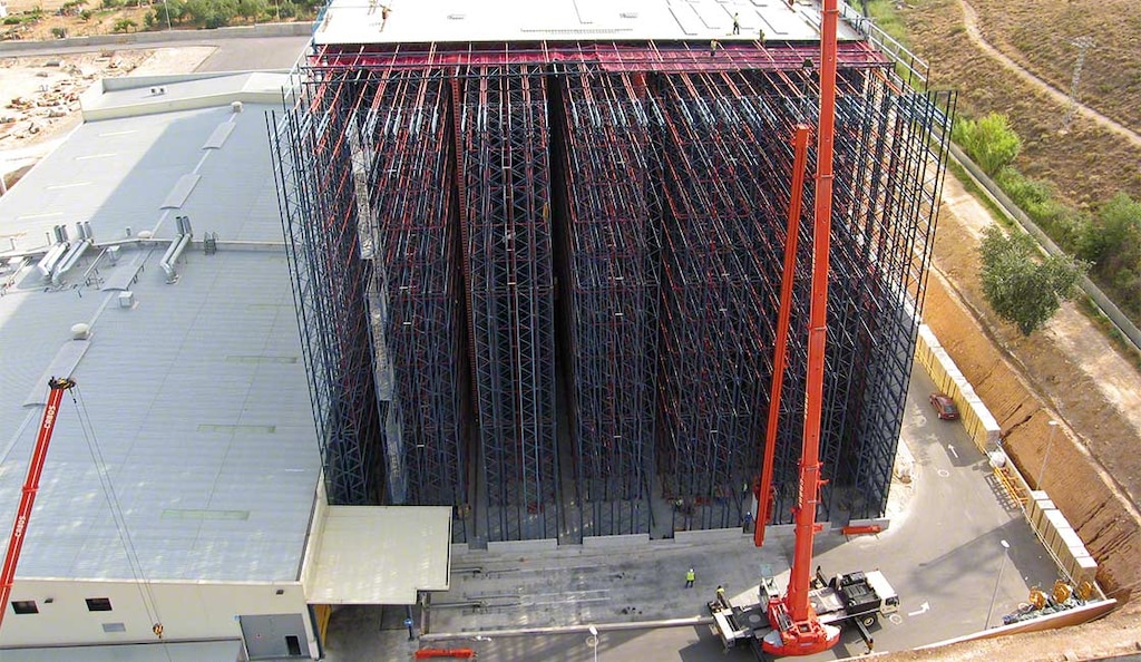 Assembling a rack supported building is more economical than constructing a conventional facility