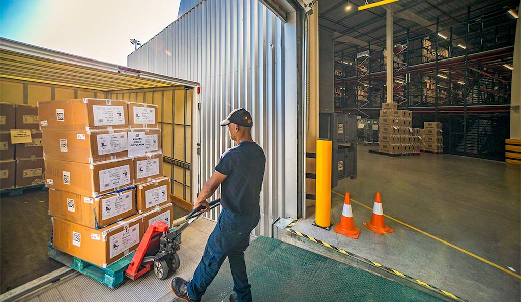 A regional warehouse typically distributes products along routes lasting under 24 hours