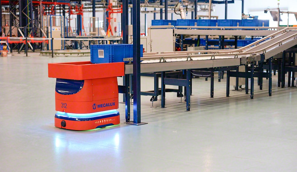 AMRs, which move freely within a facility, are a suitable option for tote-to-person picking
