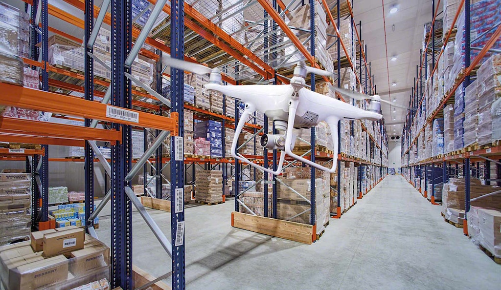 Drones are beginning to take off in the logistics industry as an efficient type of warehouse robot