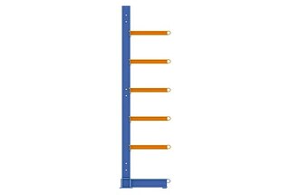 Single-sided cantilever racking offers direct access from one side