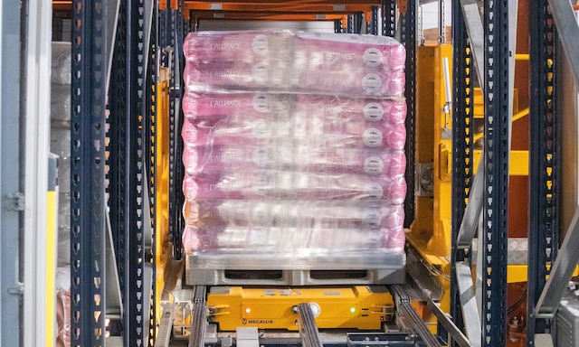 Minoterie Planchot’s automated warehouse in Saint-Paul-en-Pareds for flour sacks