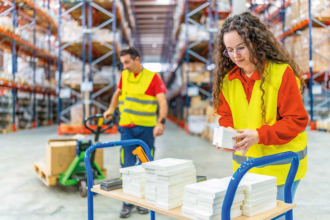 Every day, an order containing thousands of lines is filled before the carrier arrives Every day, an order containing thousands of lines is filled before the carrier arrives