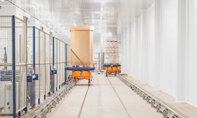 Saar Originia Foods’ automated warehouse in Zaragoza with deep-frozen vegetables