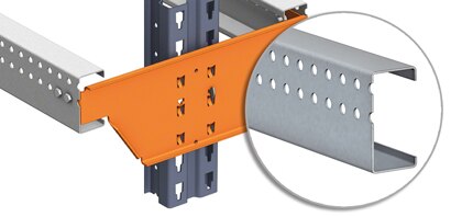 Drive-in racking C support rail