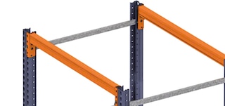 Drive-in racking upper beam