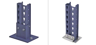 Drive-in racking upright footplate