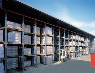 Drive-in racking can also be used outdoors