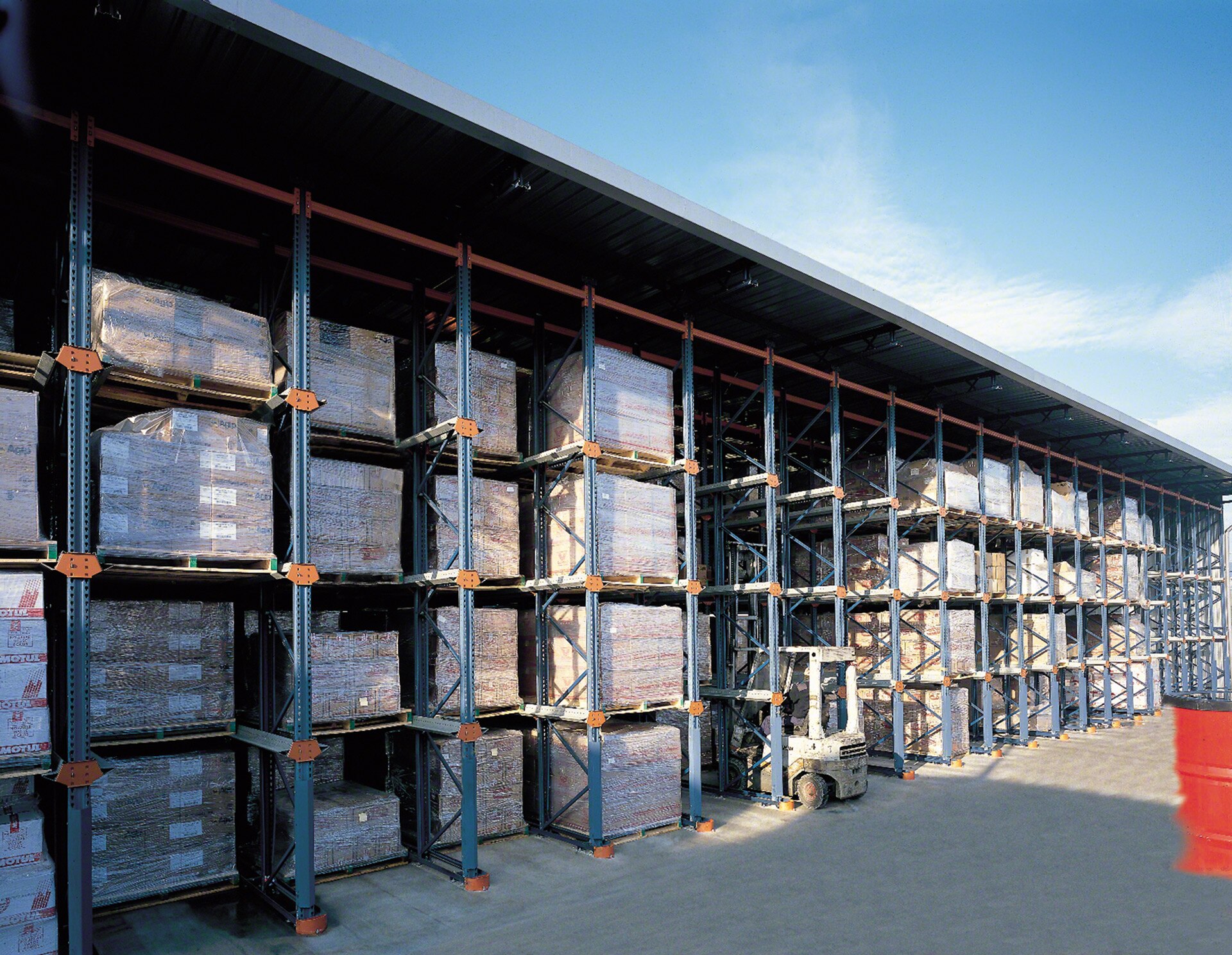 Drive-in racking can also be used outdoors