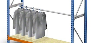 Hanger tubes are used to store hanging products