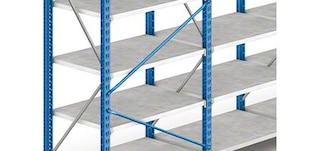 Vertical cross bracing are placed on the M7s with HM panels to reinforce their stability