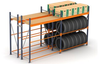 A single heavy duty shelving unit can be configured for different applications
