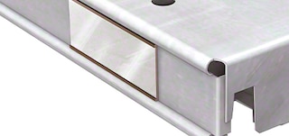 Magnetic label holders identify loads stored on M3 light duty racks