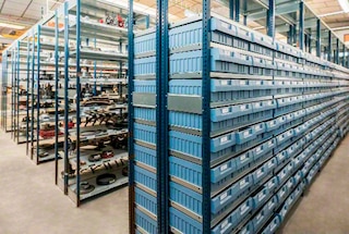 Lightweight warehouse racking is commonly found in workshops and production centres