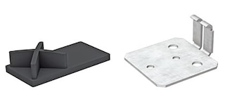 Footplates ensure that M3 light duty racks are correctly supported on the floor