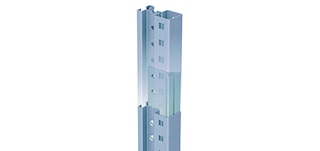 Upright splices are used to increase the height of M3 light duty racks