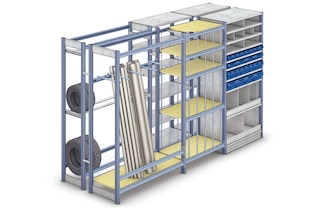 M3 light duty racks can store products of all shapes and sizes