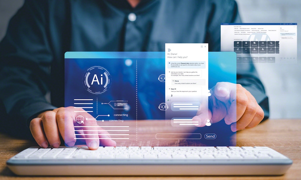 Easy WMS’s generative AI assistant responds to requests conversationally