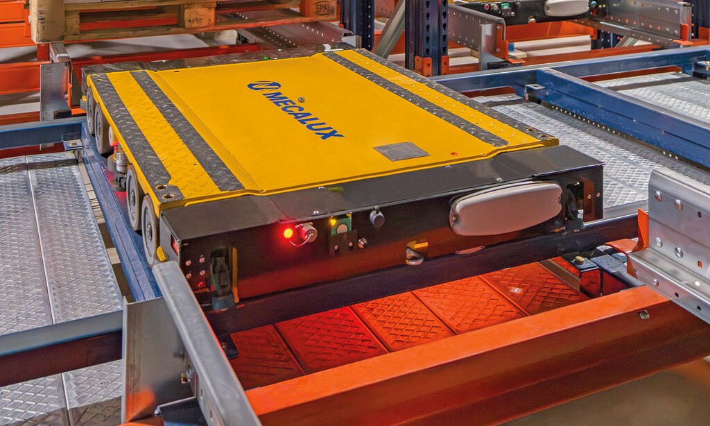 New automated GBS warehouse in France managing 650 speciality beer SKUs with the 4-Way Pallet Shuttle