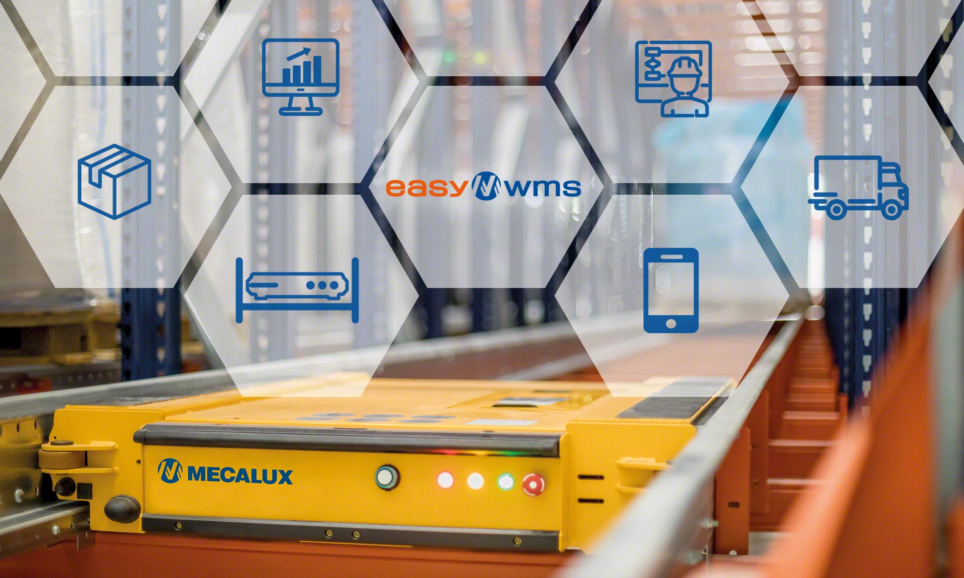 Haricaman warehouse with Mecalux's semi-automated Pallet Shuttle and Easy WMS