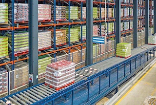 Conveyors can join warehouses with production facilities