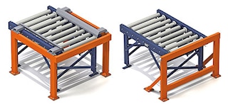 Barriers protect conveyor entry and exit points