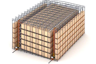 The pallet flow rack can support the building structure of clad-rack warehouses