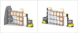 Gravity racking adapts to LIFO and FIFO inventory management methods