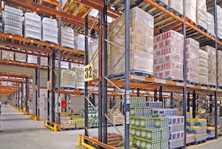 Pallet storage racks are ideal for housing many varied SKUs