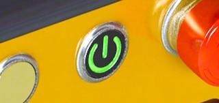 The on/off switch lets users switch the shuttle on and off