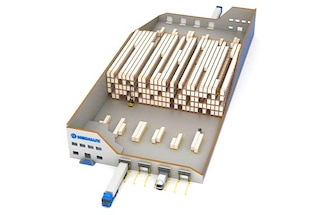Pallet Shuttle with two access aisles